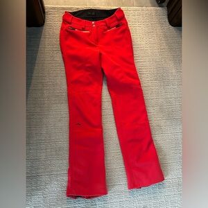 KJUS Women's Red Straight Leg Ski Pants